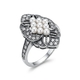 GL Timeless Classics zilveren ring met crystal parels en Swarovski kristal 015592