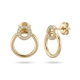 14 krt gouden oorstekers met dianant 0,0112 crt. GH-SI 1-2