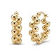 Verguld zilveren creolen bolletjes 19 x 6 mm