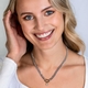 ZINZI zilveren gourmet collier met vergulde connector ZIC2378