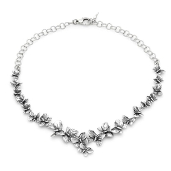 Giovanni Raspini zilveren collier vlinder 12602