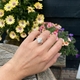14 krt gouden ring zirkonia verschillende slijpwijzen