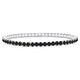 Gisser stretch tennisarmband zwart