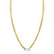 Zilver gold plated zilver collier met connector Zic2377G