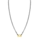 Zilver collier met vergulde connector van Zinzi Zic2377