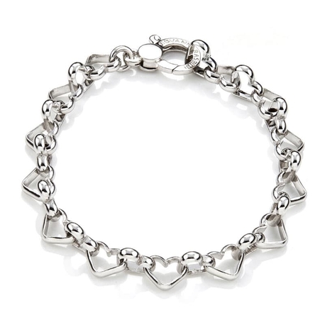 Zilveren hartjes armband Giovanni Raspini