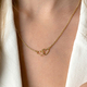 ZINZI verguld zilveren ketting hartjes ZIC2513G