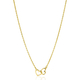 ZINZI verguld zilveren ketting hartjes ZIC2513G