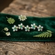 Verguld zilveren hanger opaal en smaragd bloemen