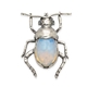 Bruno da Rocha zilveren broche kever met opaline