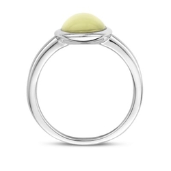 Zilveren ring lemonkwarts
