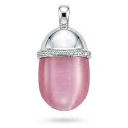 Super sale! Zinzi zilveren hanger paars Zih794R