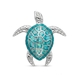 Zilveren broche zeeschildpad Nicole Barr