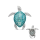 Zilveren broche zeeschildpad Nicole Barr