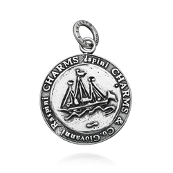 Giovanni Raspini zilveren bedel Sailboat Coin