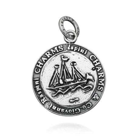 Giovanni Raspini zilveren bedel Sailboat Coin