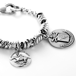 Giovanni Raspini zilveren bedel Medusa Medal Charm