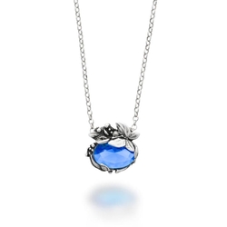 Giovanni Raspini zilver collier Eden vlinder blauw kwarts