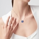 Giovanni Raspini zilver collier Eden vlinder blauw kwarts