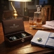 Groene manchetknopen zilver