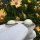 Zilveren oorstekers opaal 13.96 ct en markasietjes