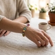 Heide Heinzendorff armband bergrkistal, jasper, amethist, tijgeroog en jade