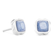 Coeur de Lion oorstekers 1200210717 Spikes Square aventurine silver blue