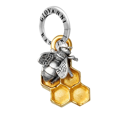 Giovanni Raspini bicolor zilveren hanger bij 11236