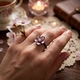 Verguld zilveren ring Helena Tsars Collection