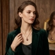 Tsars Collection ei hanger rood emaille zirkoon 0148r