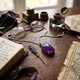 Tsars Collection rose vergulde oorbellen geel yade