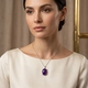 Tsars Collection rose vergulde oorbellen geel yade