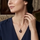 Tsars Collection ei hanger verguld met blauw emaille F020db