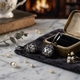 Zilver oorbellen gezwart met agaat Tatiana Fabergé