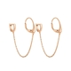 MY iMenso Carezza rosévergulde oorhangers Catena