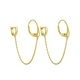Carezza vergulde oorhangers Catena MY iMenso