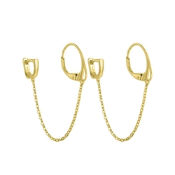 Carezza vergulde oorhangers Catena MY iMenso