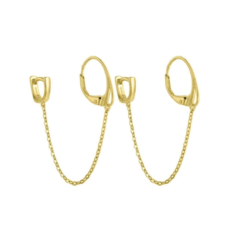 Carezza vergulde oorhangers Catena MY iMenso