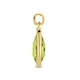 18krt gouden hanger groen kwarts