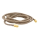 Heide Heinzendorff licht bruin gevlochten koord collier 100 cm