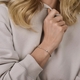 Zilveren armband met hartjes