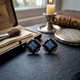 Zilveren oorstekers onyx en opaaltjes