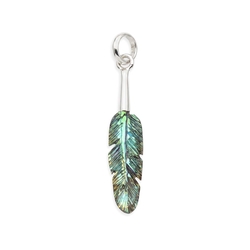 Zilveren Starborn Creations Hanger veer abalone schelp