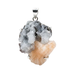 Zilveren hanger ruwe stilbiet