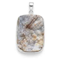 Hanger desert druzy zilver montuur