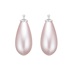 Heide Heinzendorff roze parelaanhangers pegel E14 kleur 11