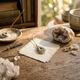 Verguld zilveren hanger druzy agaat
