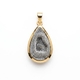 Verguld zilveren hanger druzy agaat