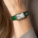 ZINZI Elegance bicolor horloge groen leren band ZIW1907G