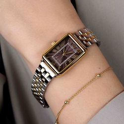 Elegance bicolor horloge bruine wijzerplaat ZIW1936 ZINZI
